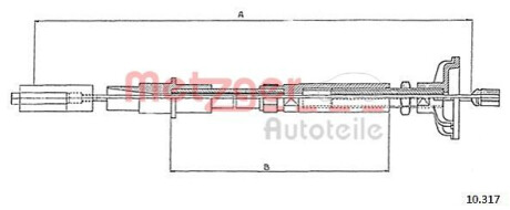 Трос зчеплення METZGER 10317 (фото 1)