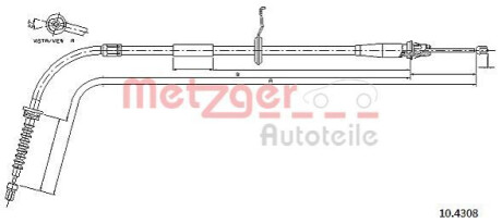 Автозапчастина METZGER 10.4308