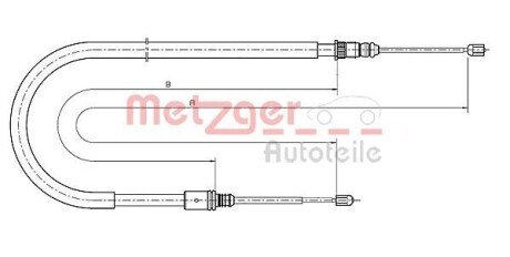 Трос ручного гальма METZGER 1.0679.1