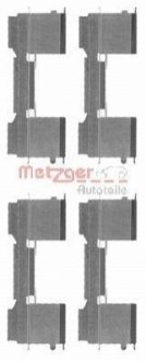 Комплектующие, колодки дискового тормоза - METZGER 109-1729 (фото 1)
