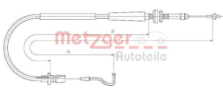 Трос газа METZGER 110637