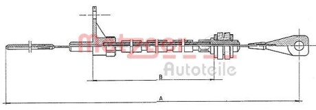 Трос газа METZGER 11.065