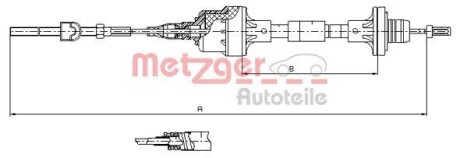 Трос зчеплення METZGER 11.2561