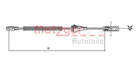 Трос ручного гальма METZGER 11.5959