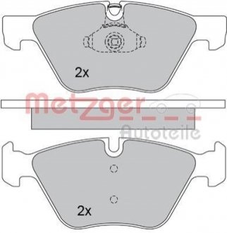 Колодки дискового тормоза METZGER 1170203
