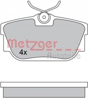 Колодки гальмівні дискові, комплект METZGER 1170332