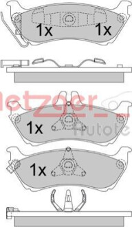 Колодки дискового тормоза METZGER 1170339