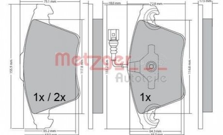 Автозапчастина METZGER 1170422