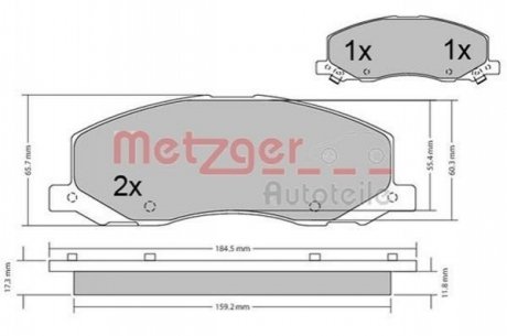 Автозапчастина METZGER 1170468 (фото 1)