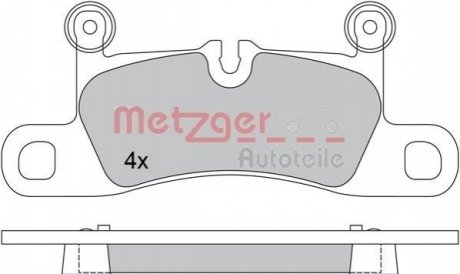 Комплект тормозных колодок METZGER 1170523 (фото 1)