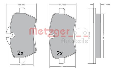 Автозапчастина METZGER 1170561