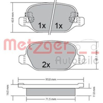 Автозапчастина METZGER 1170680 (фото 1)