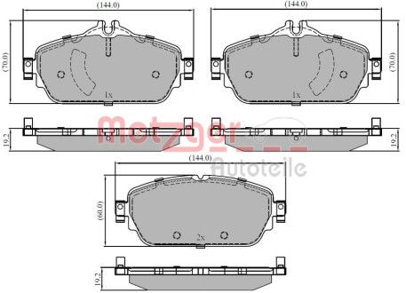 Автозапчасть METZGER 1170853