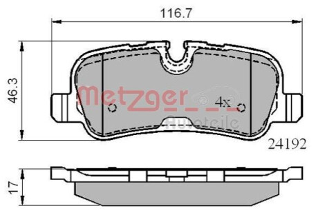 Автозапчасть METZGER 1170877