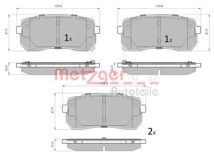 Автозапчасть METZGER 1170914