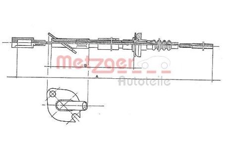 Трос зчеплення METZGER 1402.3