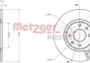 Диск тормозной (передний) Citroen Berlingo 08- (283x26) METZGER 6110050 (фото 1)