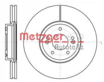 Гальмівний диск METZGER 6110210