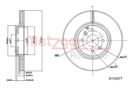 Автозапчастина METZGER 6110377