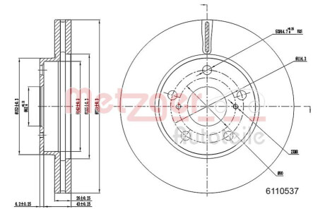 Автозапчасть METZGER 6110537