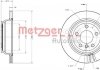 Диск гальмівний (задній) BMW 3 (F30/F31)/ 4 (F32/F36) 11- (300x20) (з покриттям) (вент.)(з отворами) METZGER 6110744 (фото 1)