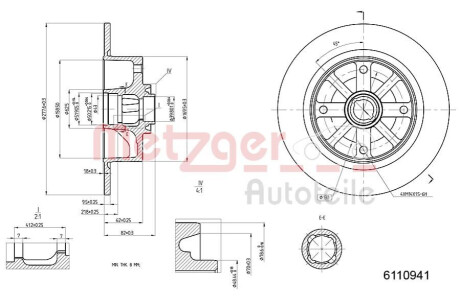 Автозапчасть METZGER 6110941