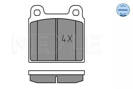 Комплект тормозных колодок, дисковый тормоз MEYLE 025 200 1115 (фото 1)