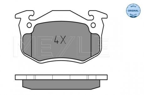 Комплект тормозных колодок, дисковый тормоз MEYLE 025 210 9615/W (фото 1)