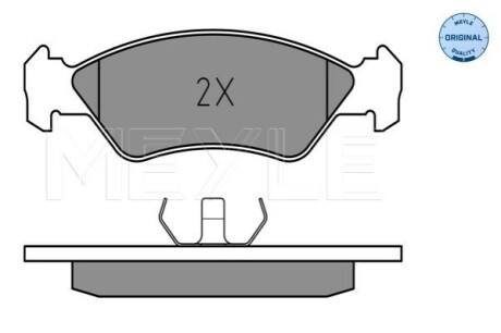 ГАЛЬМІВНІ КОЛОДКИ. FORD P. FIESTA 89- MEYLE 025 212 0217