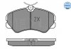 Комплект тормозных колодок, дисковый тормоз MEYLE 025 212 0519/W (фото 2)