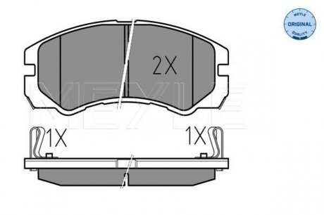Комплект тормозных колодок, дисковый тормоз MEYLE 025 218 4516/W (фото 1)