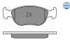 Комплект тормозных колодок, дисковый тормоз MEYLE 025 219 2818 (фото 1)