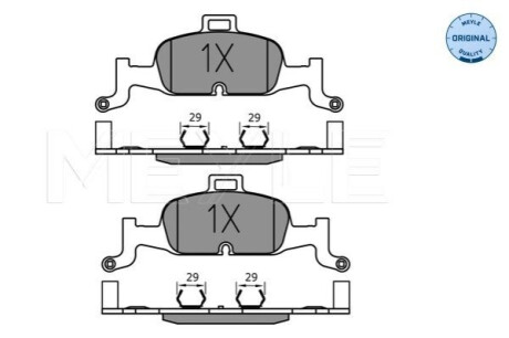 ГАЛЬМІВНІ КОЛОДКИ. AUDI P. A4/A5/Q5 2.0-3.0 TDI 15- MEYLE 025 224 0216