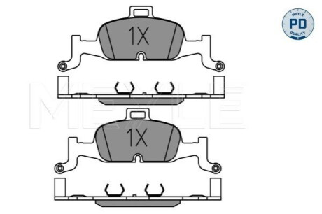 ГАЛЬМІВНІ КОЛОДКИ. AUDI P. A4/A5 2.0-3.0 TDI 15- MEYLE 025 224 0216/PD