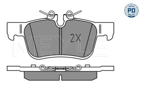 ГАЛЬМІВНІ КОЛОДКИ. VOLVO T. V60/S90/V90/XC60 2.0 16- MEYLE 025 225 6816/PD