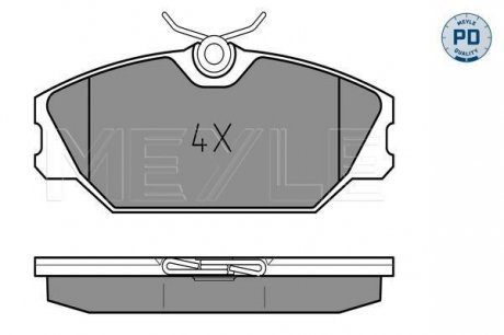 Комплект тормозных колодок, дисковый тормоз MEYLE 0252317218PD