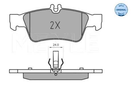 ГАЛЬМІВНІ КОЛОДКИ. DB T. C218/X218/W212 09- MEYLE 0252333516