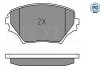 Комплект тормозных колодок, дисковый тормоз MEYLE 0252358517PD (фото 2)