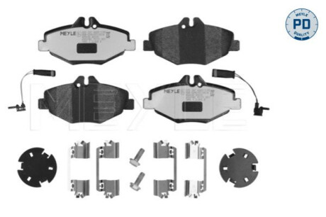 ГАЛЬМІВНІ КОЛОДКИ. DB P. W211 02- 220CDI-270CDI MEYLE 02523743201PD