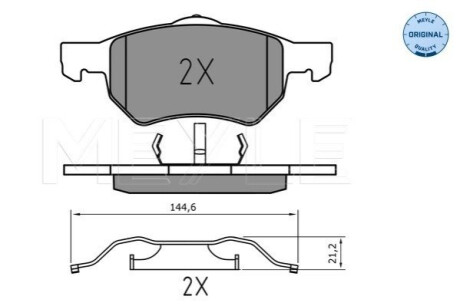 KLOCKI HAM. DODGE P. CARAVAN 3,3/3,8 01-06 MEYLE 025 238 0718