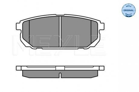 Комплект тормозных колодок, дисковый тормоз MEYLE 025 240 5815/W (фото 1)