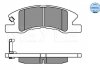 Комплект тормозных колодок, дисковый тормоз MEYLE 025 242 2914/W (фото 2)