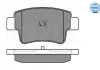 Комплект тормозных колодок, дисковый тормоз MEYLE 025 243 4917/W (фото 1)