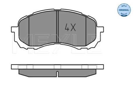 ГАЛЬМІВНІ КОЛОДКИ. SUBRAU P. IMPREZA 1.5-1.6 00- З ДАТЧИКОМ MEYLE 025 243 7217/W