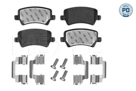 ГАЛЬМІВНІ КОЛОДКИ. LAND ROVER T. FREELANDER 2.0-3.2 4X4 06-19 р. MEYLE 025 244 9618/PD (фото 1)