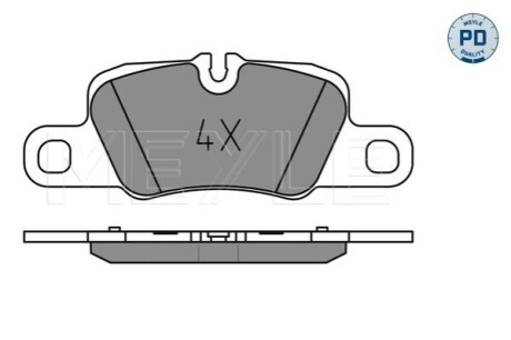 ГАЛЬМІВНІ КОЛОДКИ. PORSCHE T. 911/PANAMERA 3.0-4.8 09- MEYLE 025 245 5416/PD