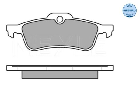 ГАЛЬМІВНІ КОЛОДКИ. TOYOTA T. YARIS 05- З ДАТЧИКОМ MEYLE 025 245 7415/W