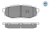 ГАЛЬМІВНІ КОЛОДКИ. SUBARU T. FORESTER/LEGACY/OUTBACK/TRIBECA 2.0-3.6 05- MEYLE 025 248 5416/PD (фото 3)