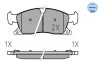 Комплект тормозных колодок, дисковый тормоз MEYLE 0252519021 (фото 3)