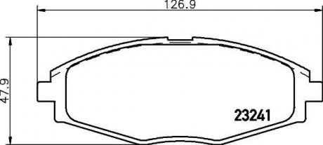 Комплект тормозных колодок, дисковый тормоз - (S4510021 / S4510017 / S4510004) MINTEX MDB1941 (фото 1)